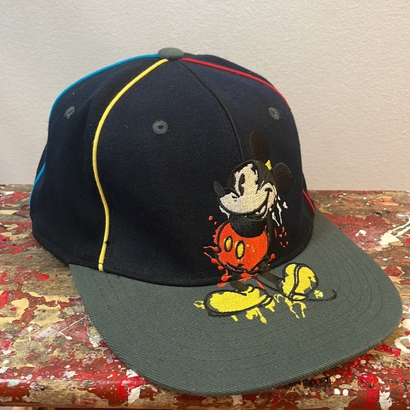 Disney Mickey Mouse Paint Fitted Baseball Hat - Picture 9 of 16